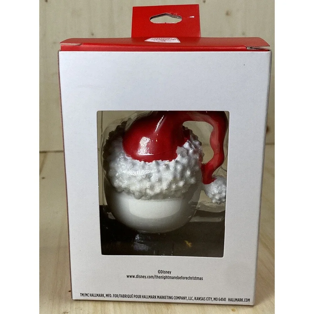 Hallmark Ornament Disney Nightmare Before Christmas Jack Skellington Santa Hat‎